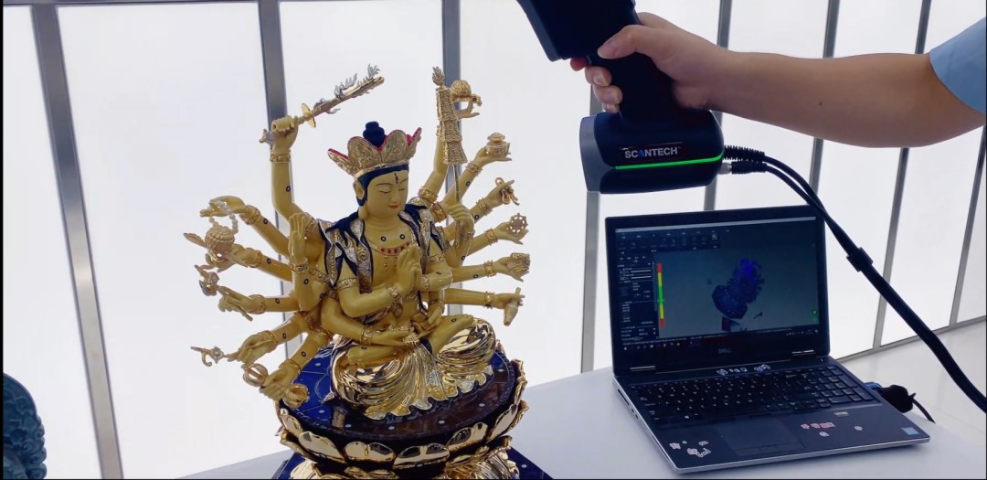 A Rare Buddha Statue Reproduced By 3D Printing